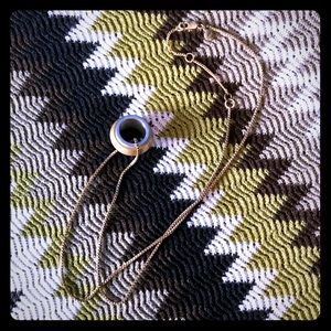 Madewell geometric ring necklace